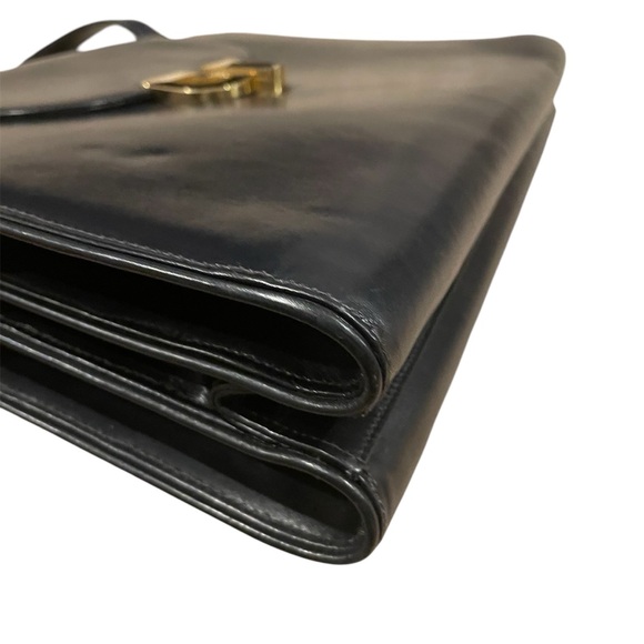 GUCCI Rare! Top Handle leather large Vintage Bag - Picture 9 of 12